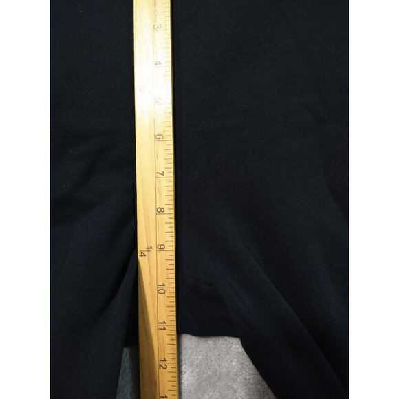 Eileen Fisher Pants Womens Large Petite Black Viscose Jersey Slouchy Tapered - Picture 4 of 9